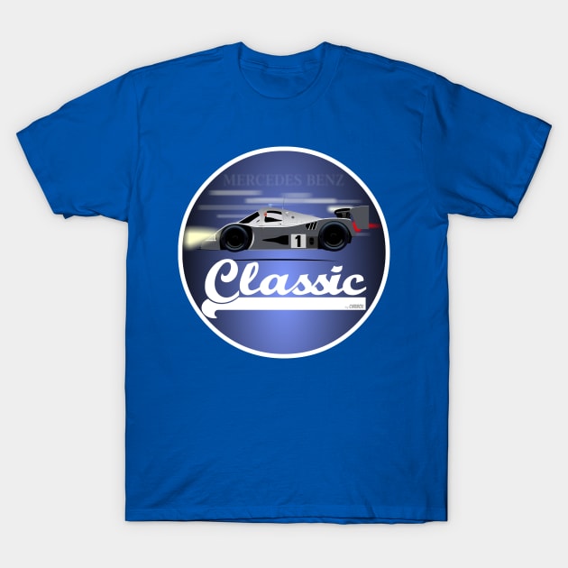 Sauber Mercedes C9_ Le Mans T-Shirt by Cirebox